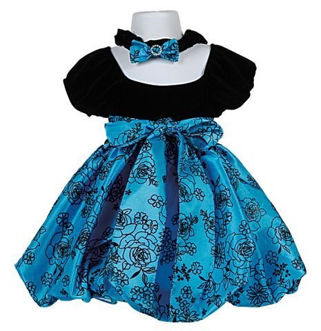 velvet short sleeve bubble dress